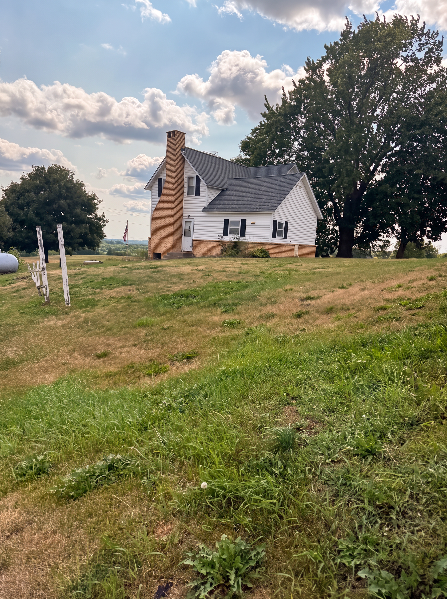 The farmhouse at Luck of the Irish Farm today