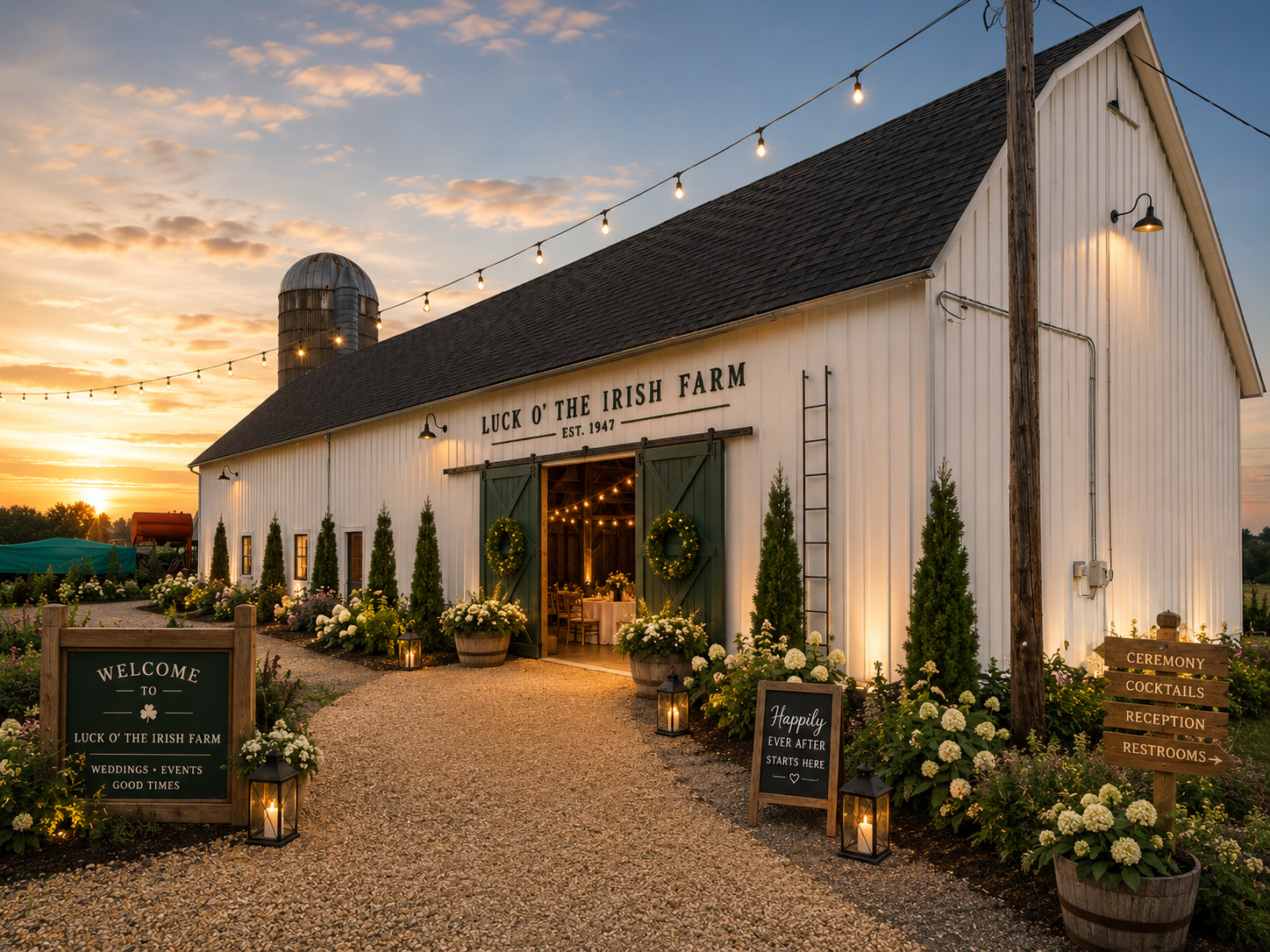 Concept rendering of a restored barn approach