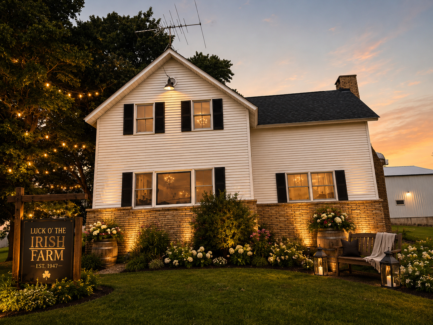 Concept rendering of future farmhouse landscaping